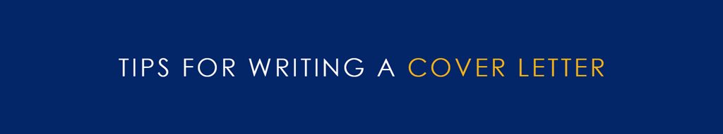 Tips For Writing A Cover Letter