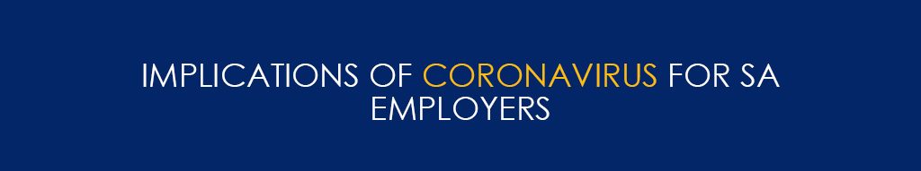 Implications of Coronavirus for SA Employers